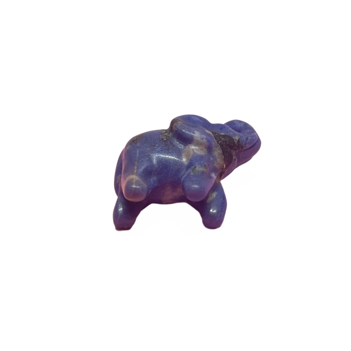 Sodalite Elephant Carving