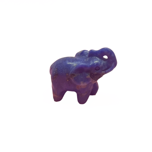 1.5 inch sodalite elephant carving, hand‑picked crystal for intuition, inner peace and communication from The Pink Plant Lady