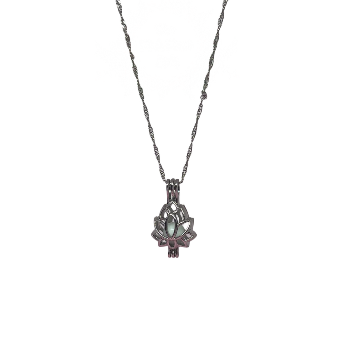 Glow in The Dark Lotus Necklace