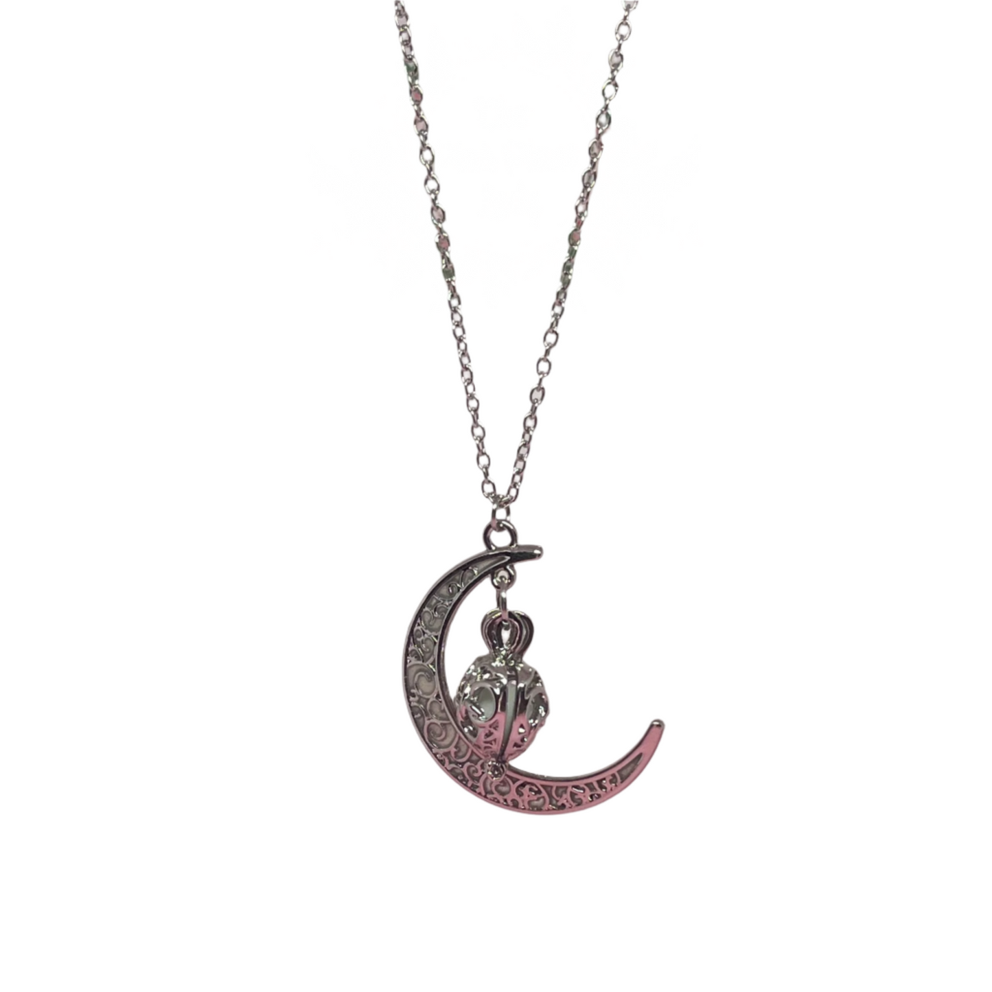 Glow in The Dark Moon Necklace