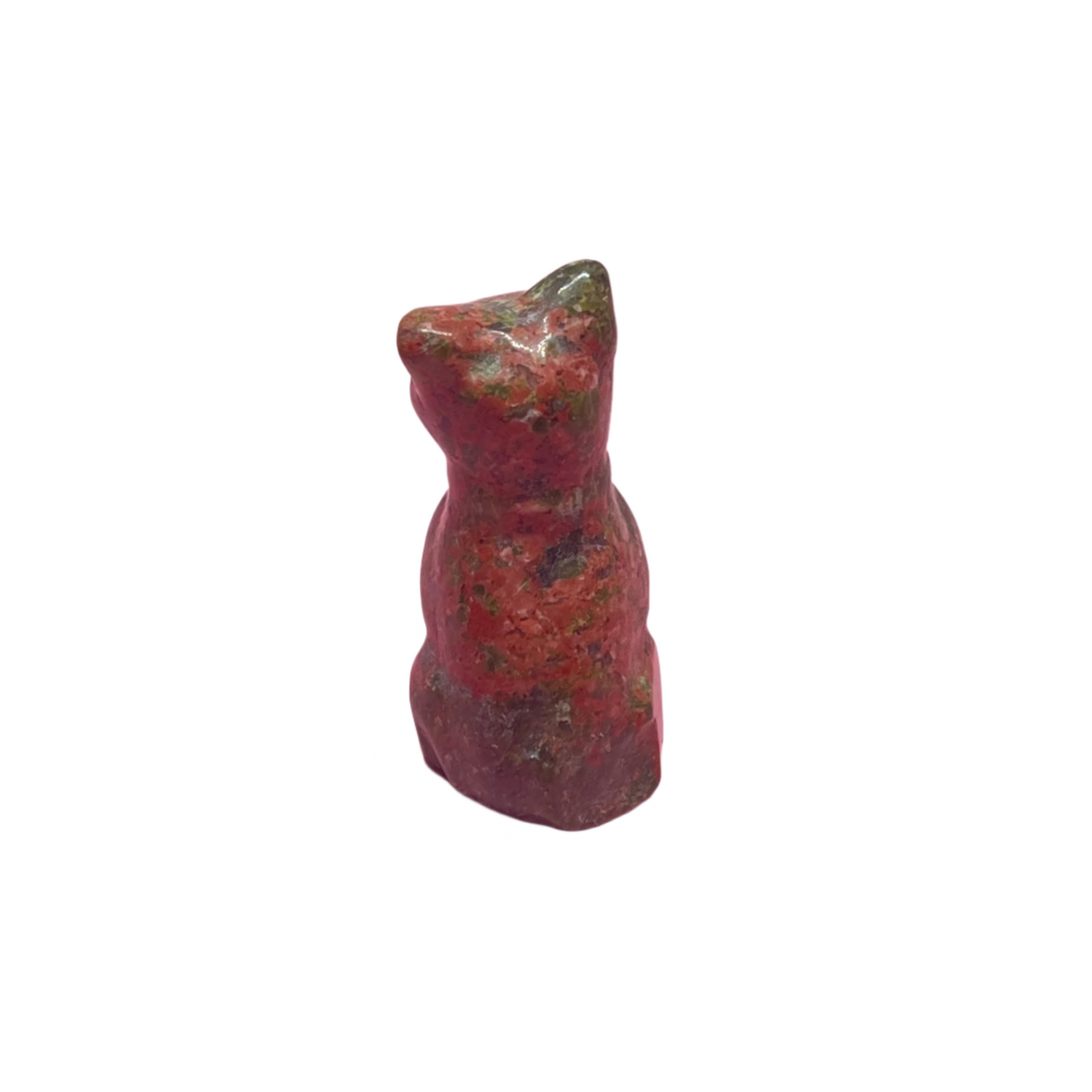 Unakite Cat Carving