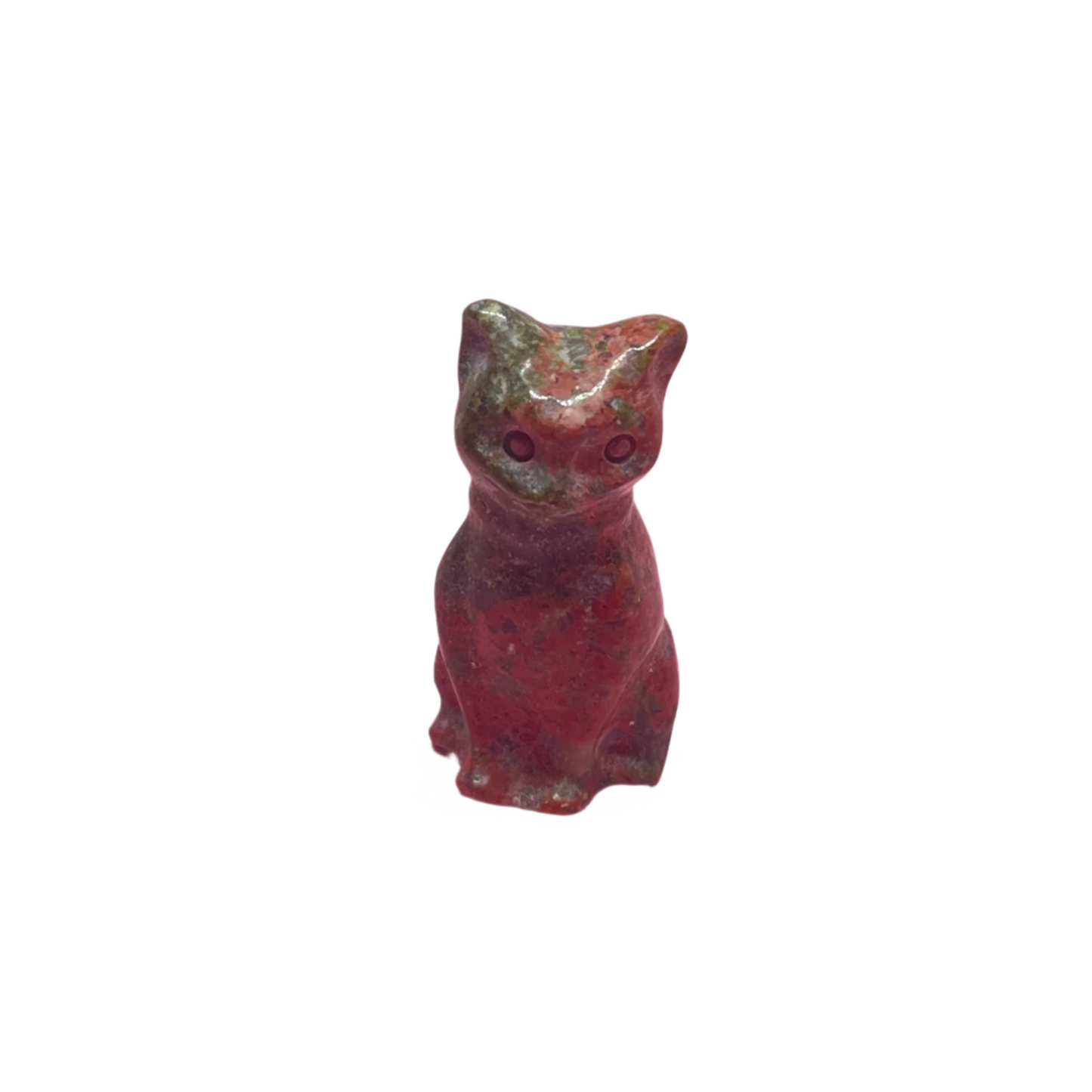 Unakite Cat Carving