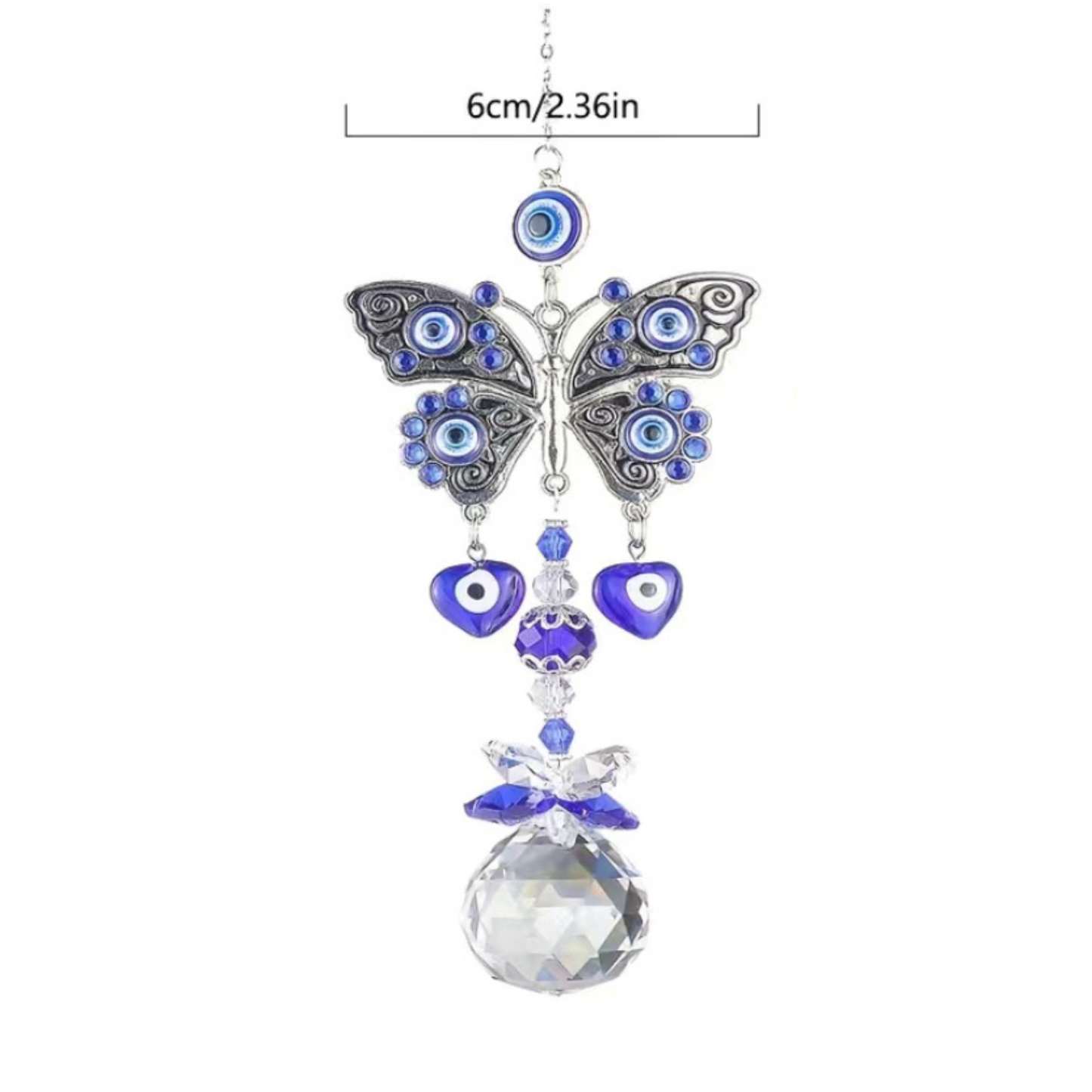 Butterfly Evil Eye Suncatcher