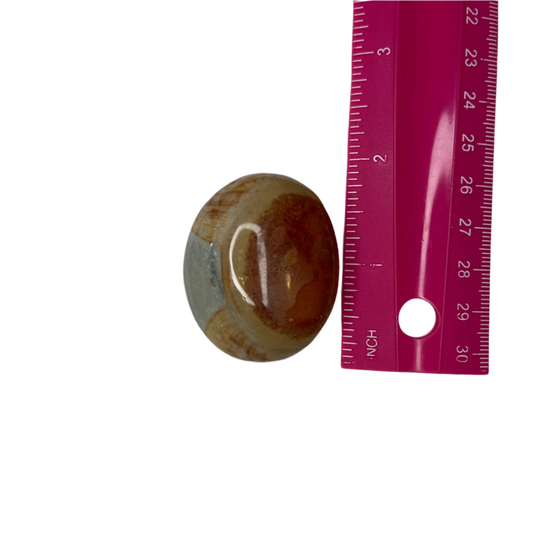 Polychrome Jasper palm stone, Stone of Courage, grounding and nurturing energy, manifestation crystal, root chakra talisman