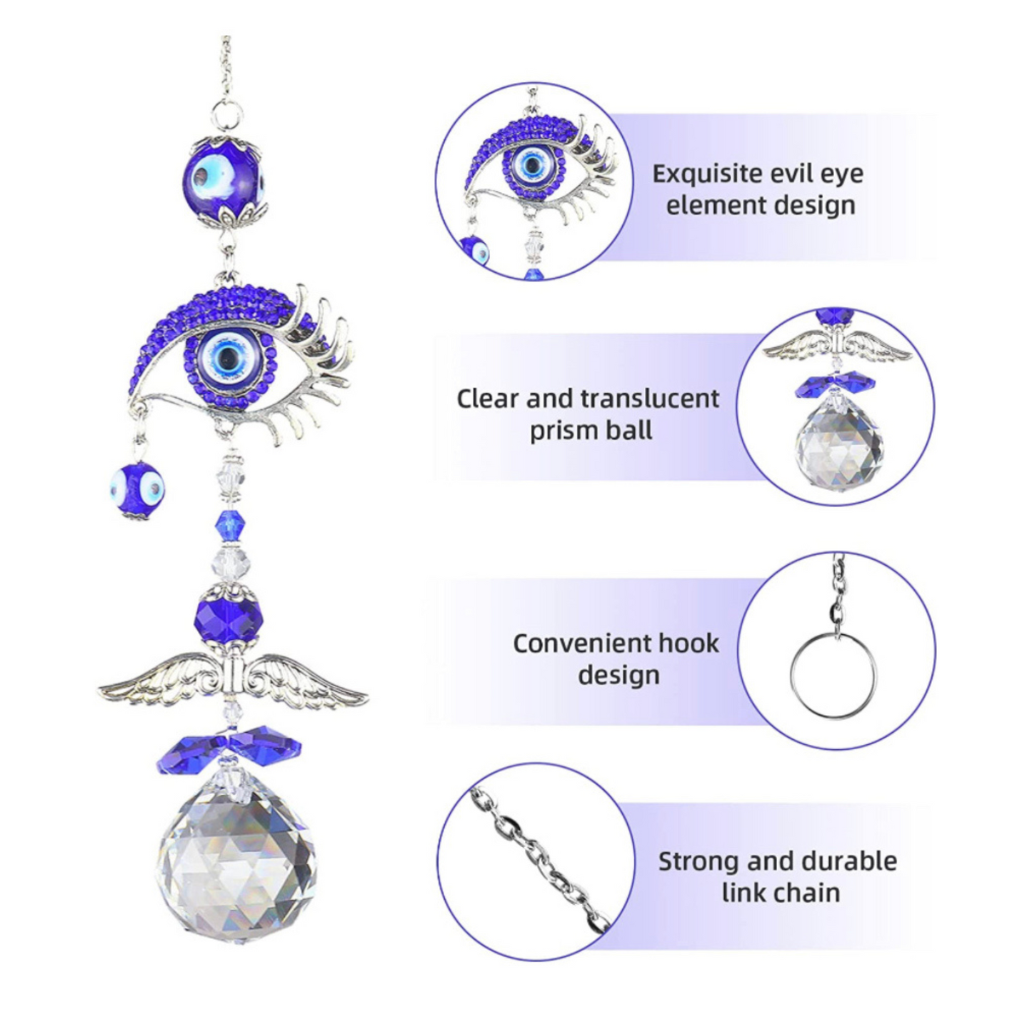 Butterfly Evil Eye Suncatcher