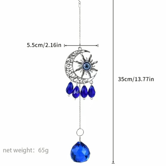Moon Evil Eye Suncatcher