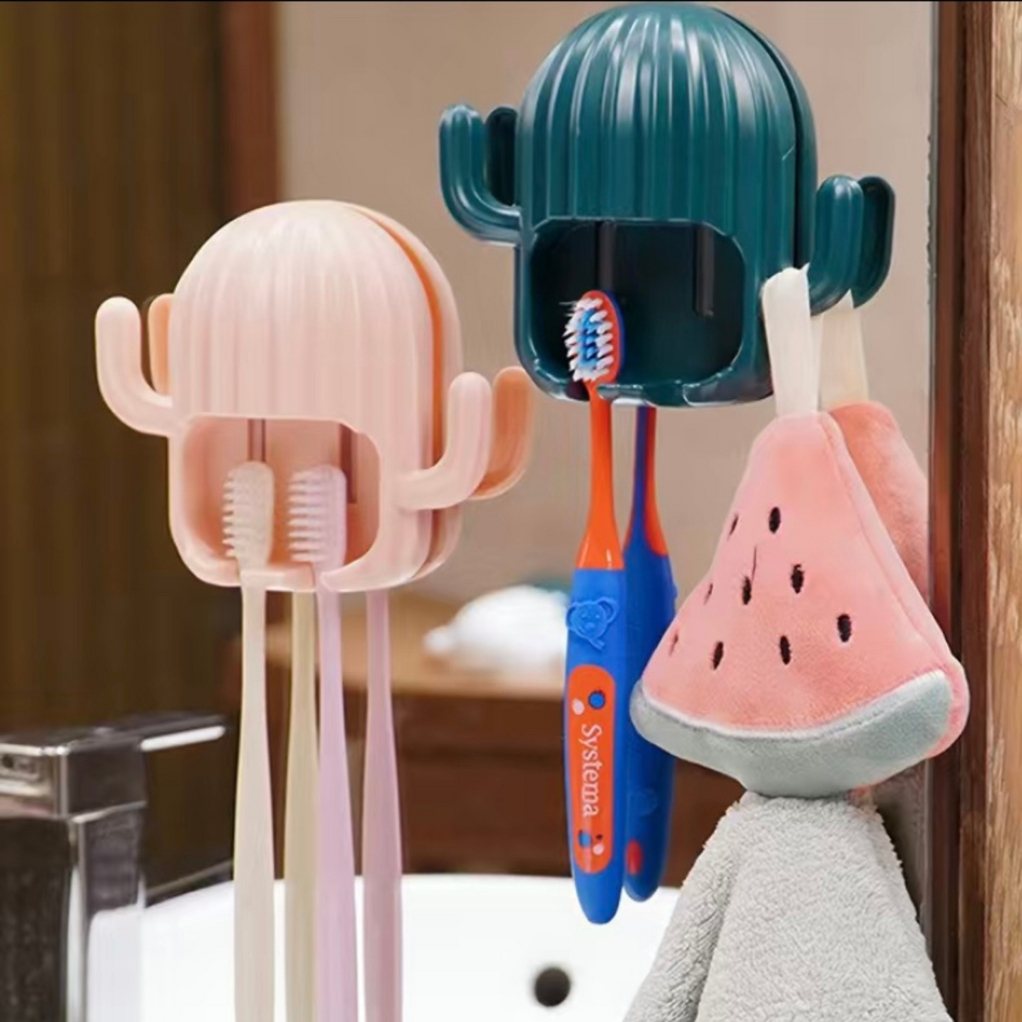 Cactus Toothbrush Holder