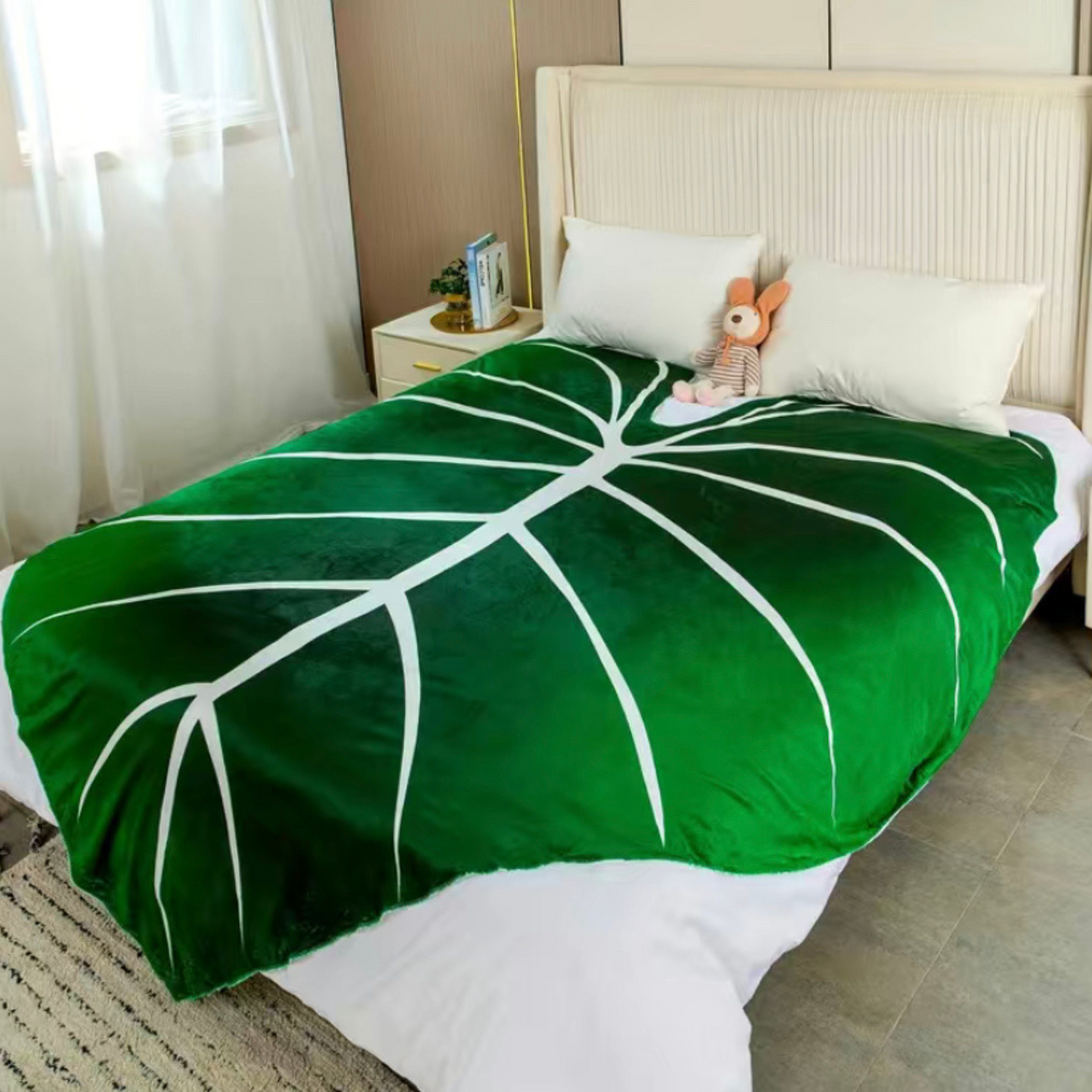 Leaf Throw Blanket