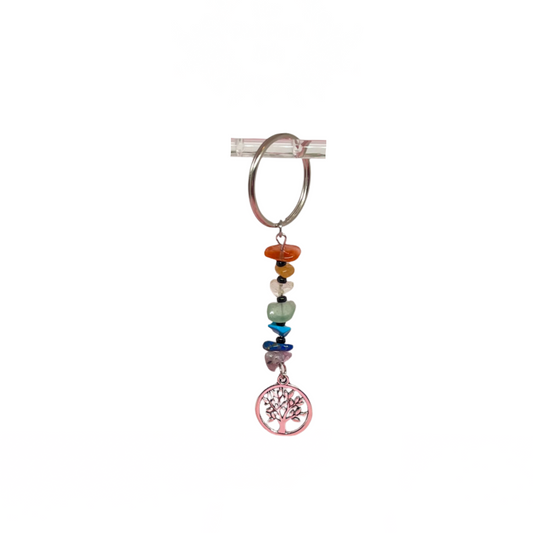 7 Chakras Tree of Life Keychain