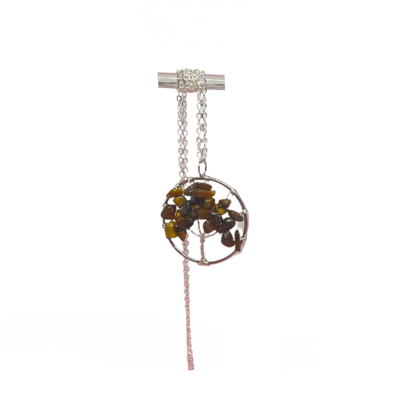 Tiger Eye Tree of Life Necklace