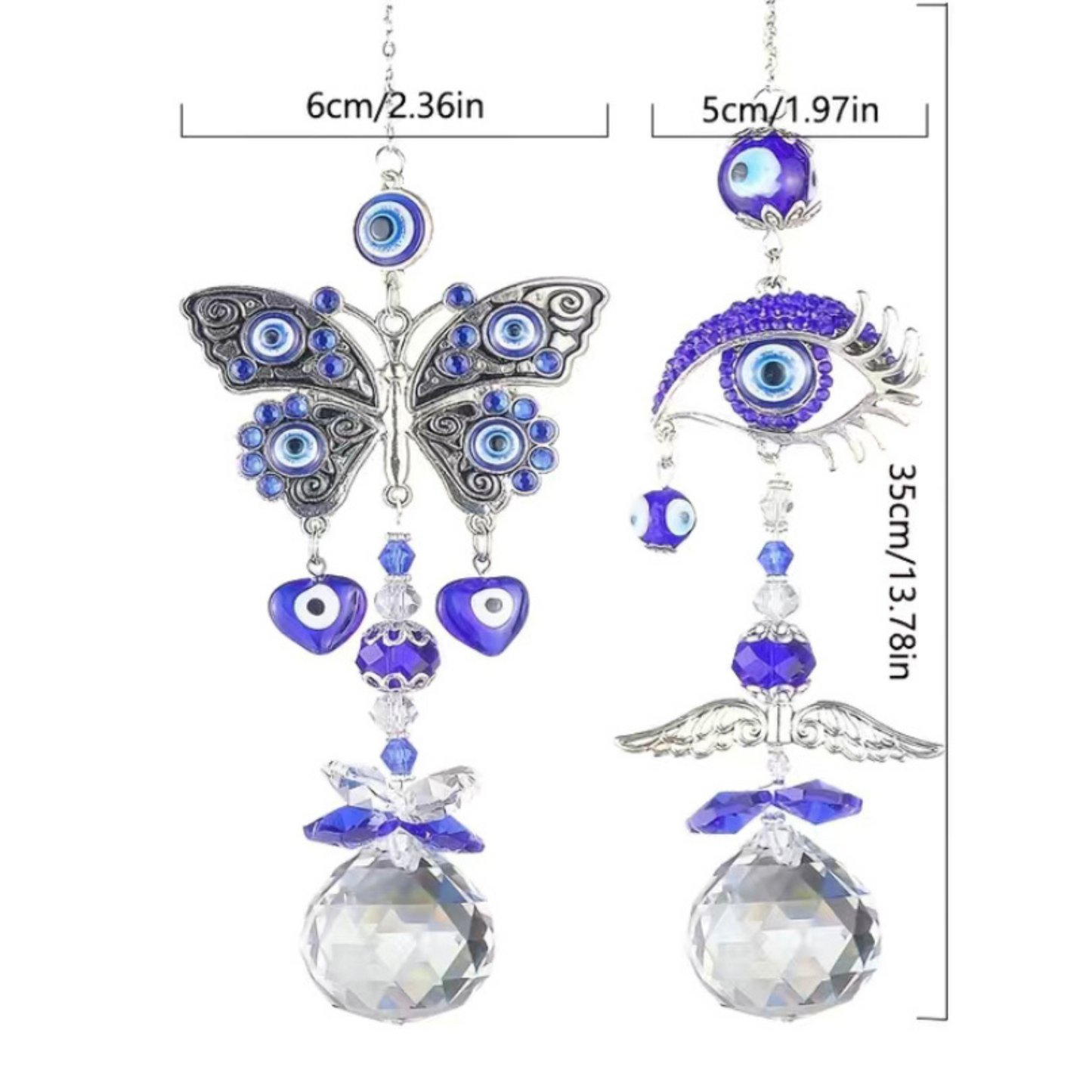 Butterfly Evil Eye Suncatcher