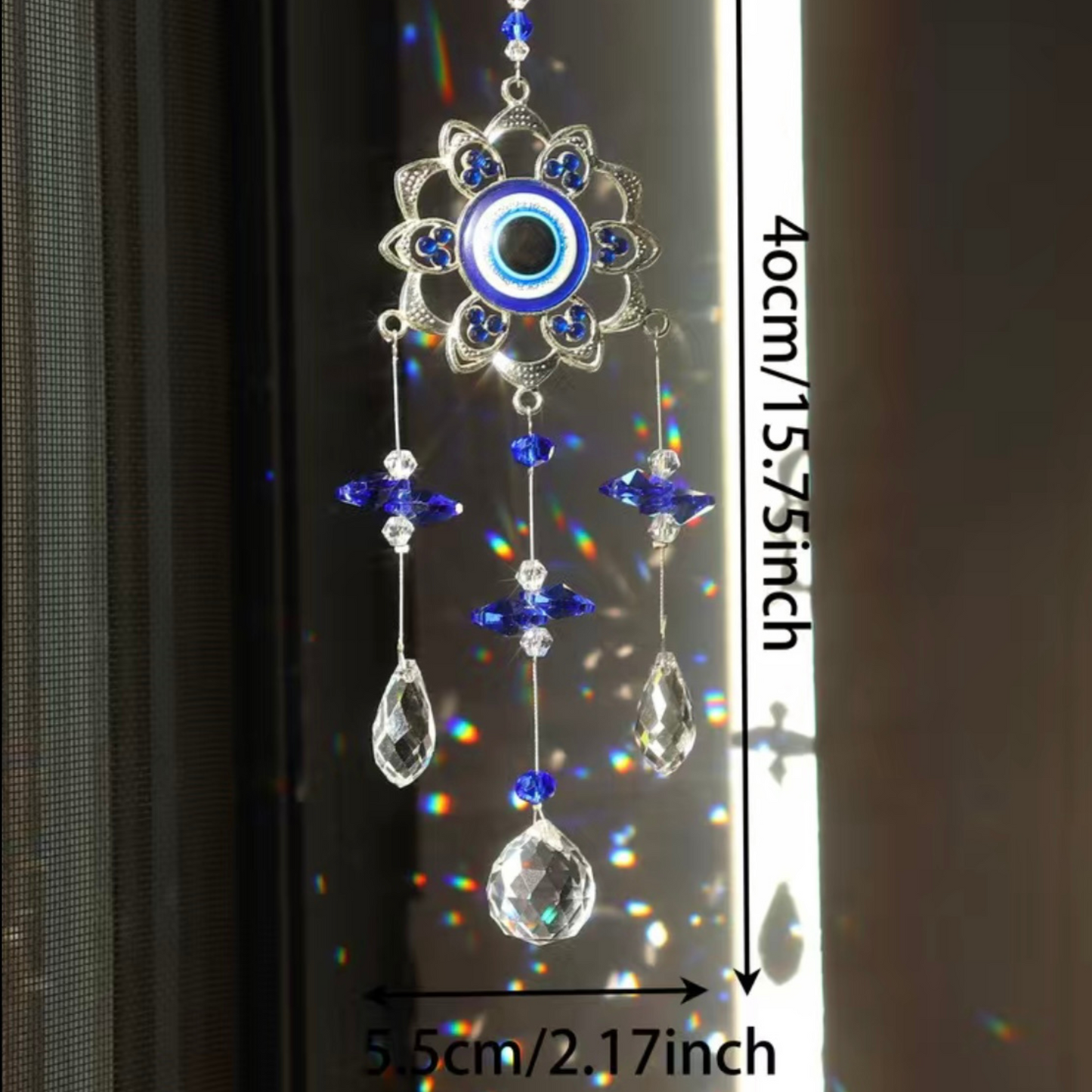 Flower Evil Eye Suncatcher