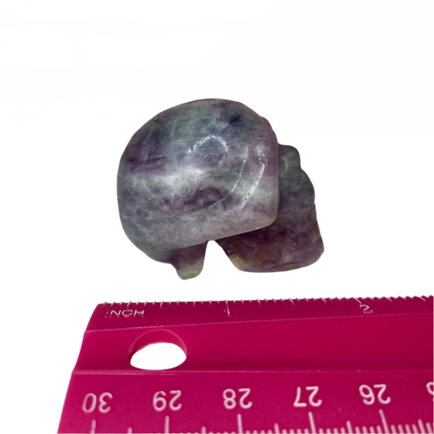 Rainbow Fluorite Skull