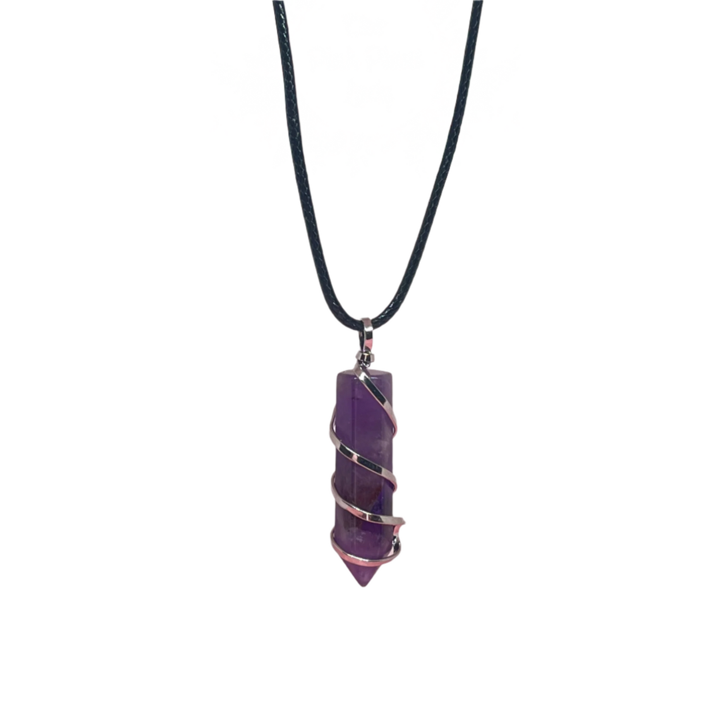 Amethyst Crystal Point Necklace