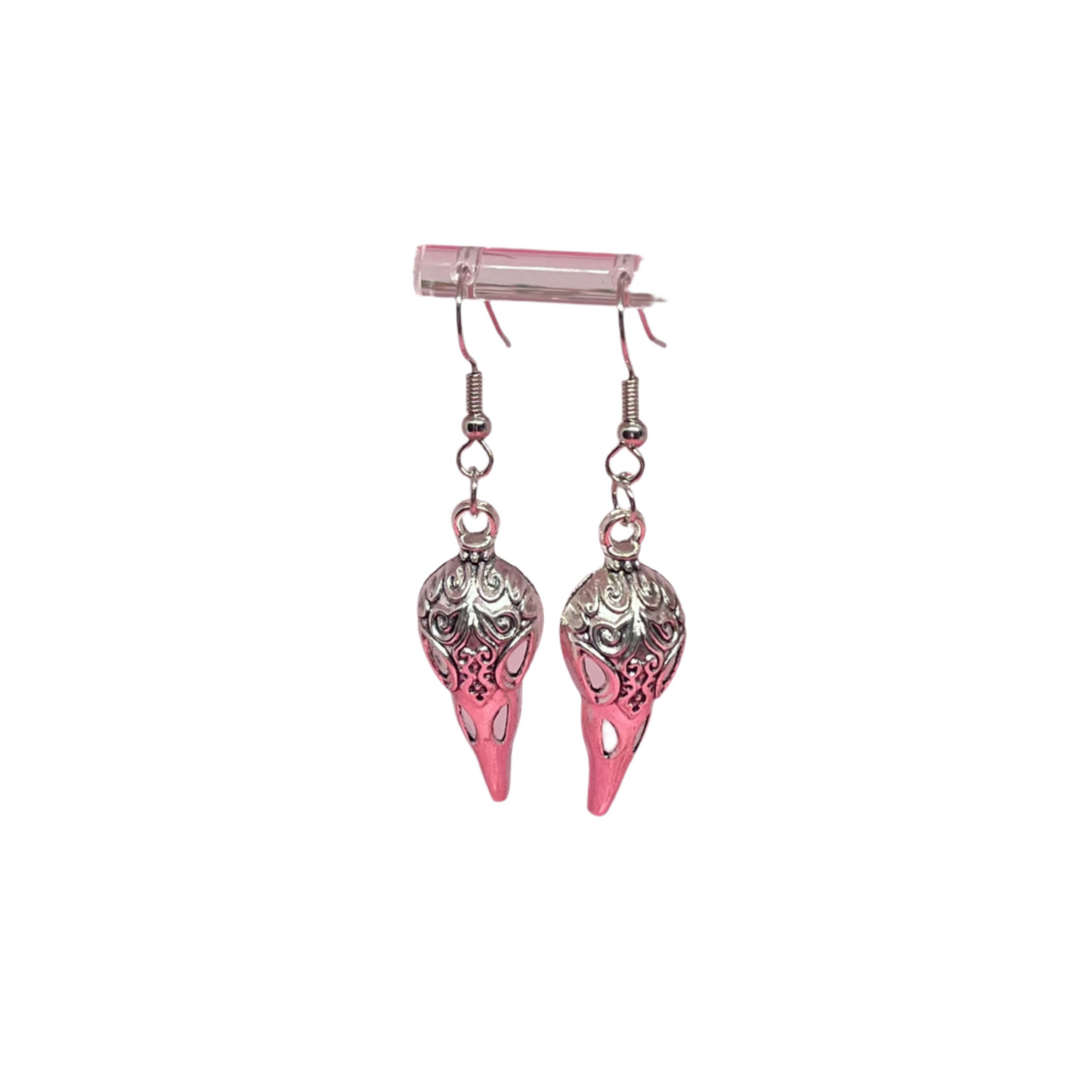 Silver Animal Skull Earrings
