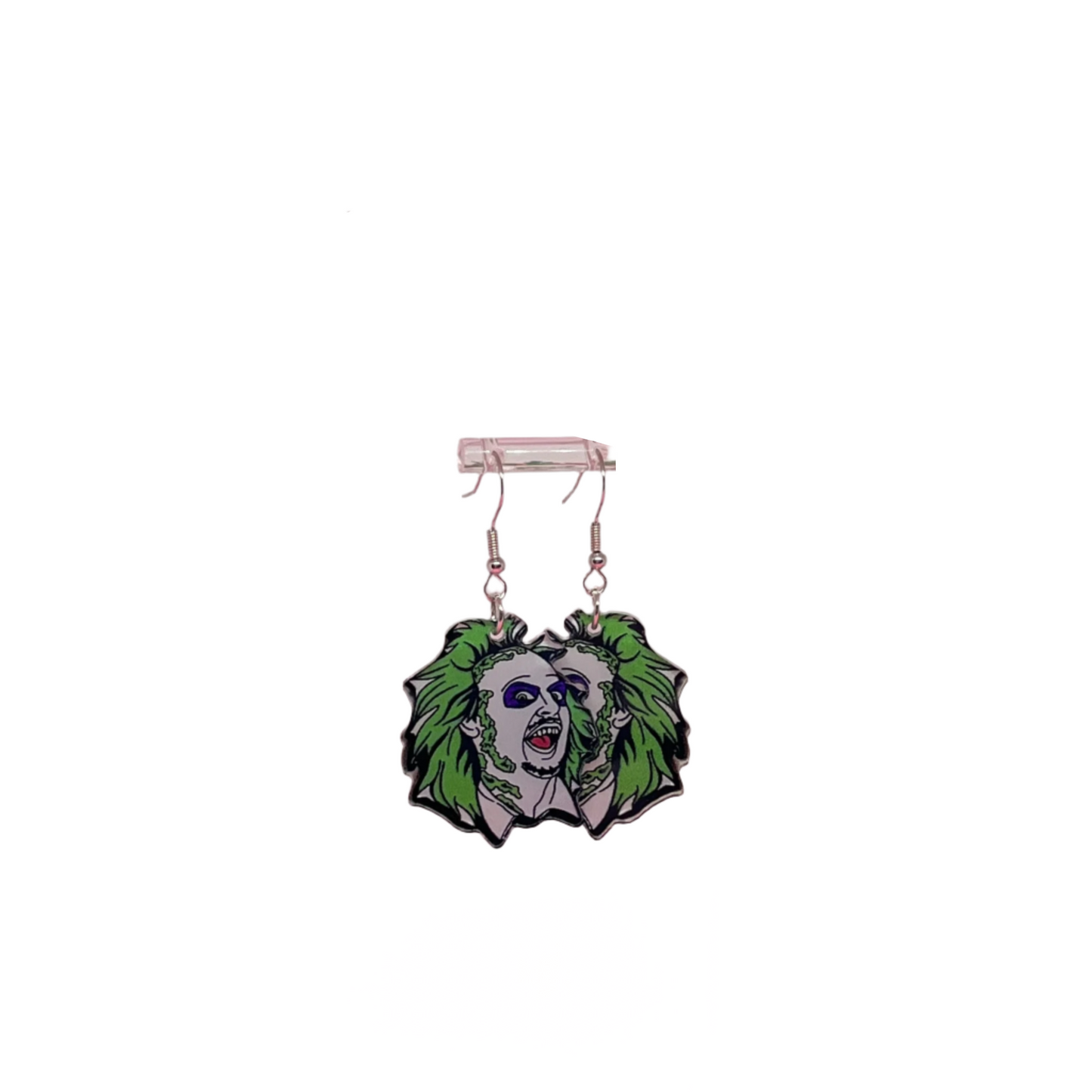 Acrylic Beetlejuice Earrings