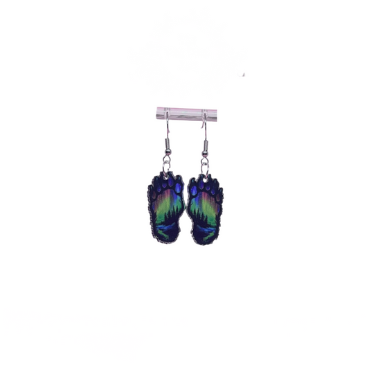 Acrylic Bear Paw Earrings