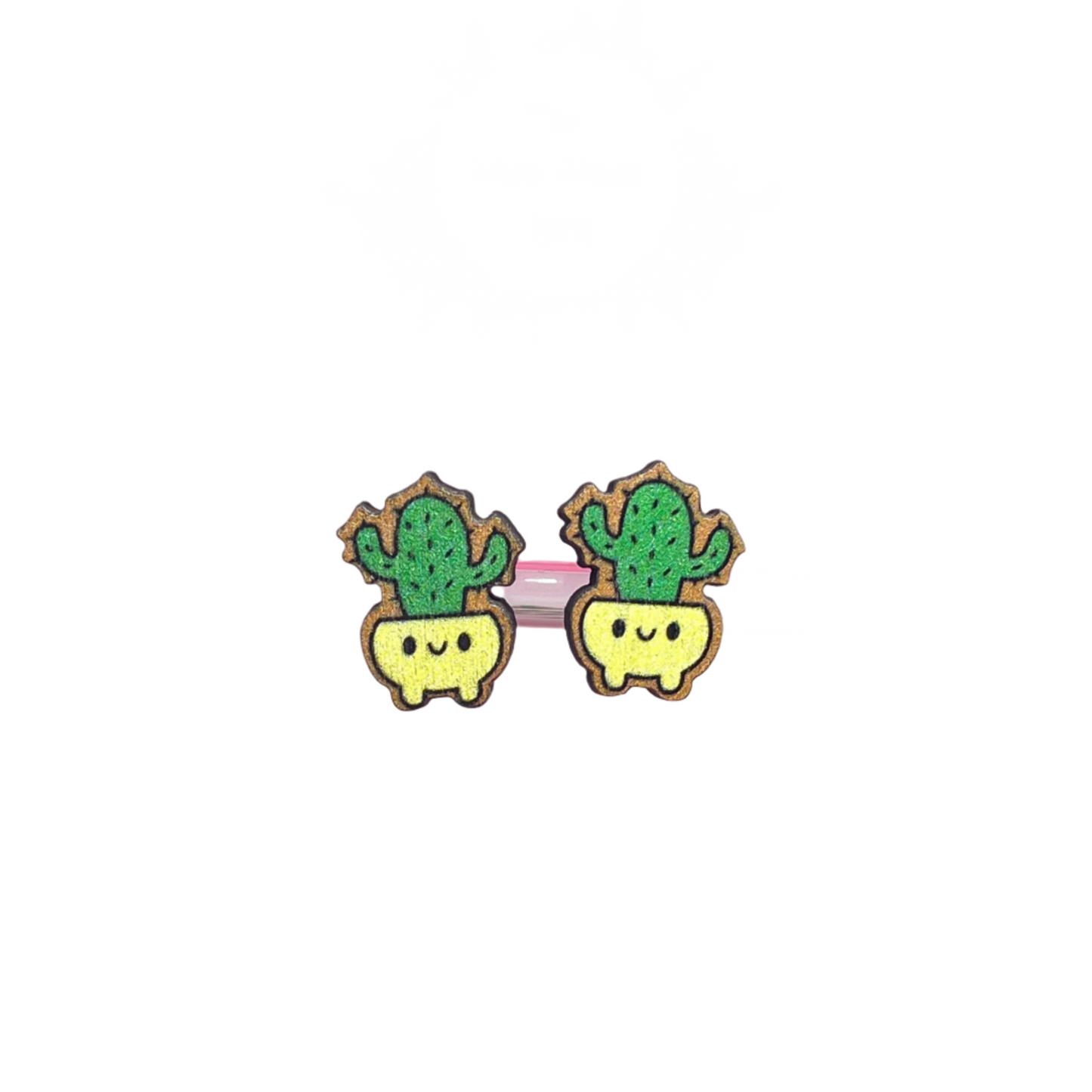Cactus & Succulent Stud Earrings