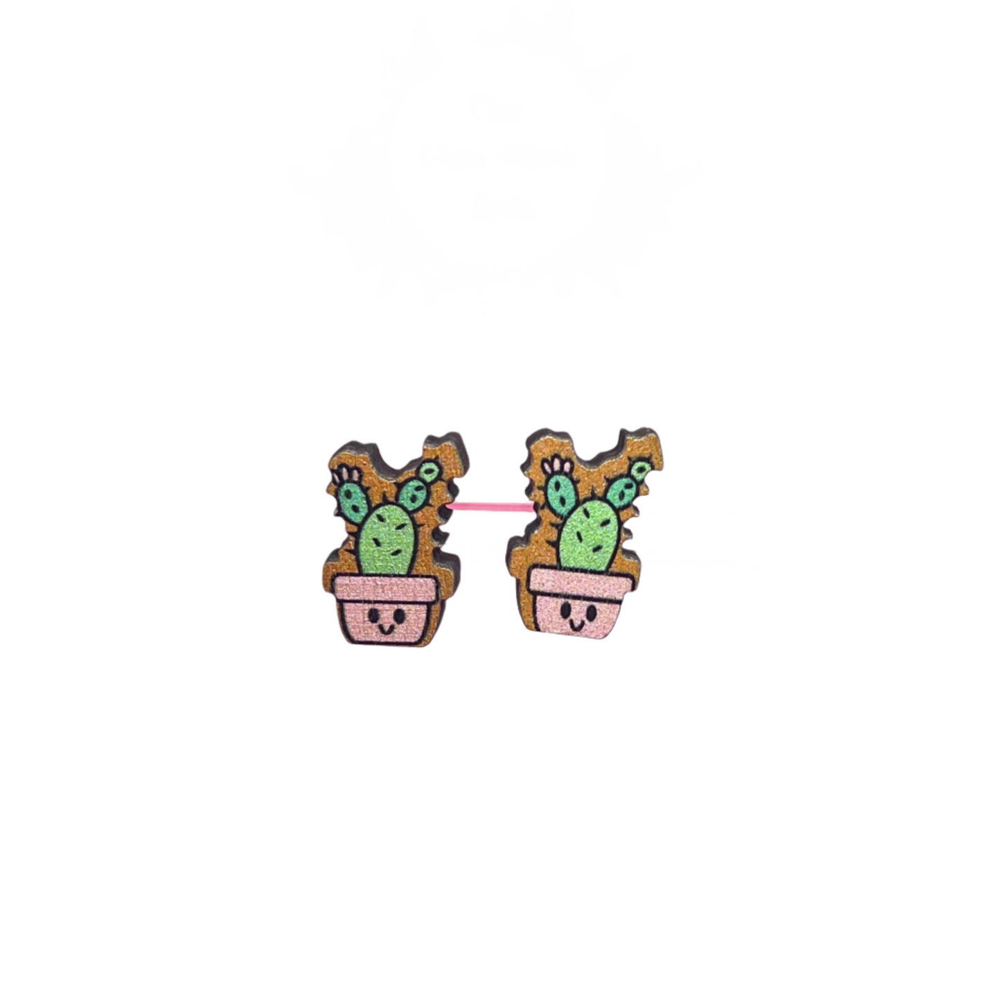 Cactus & Succulent Stud Earrings