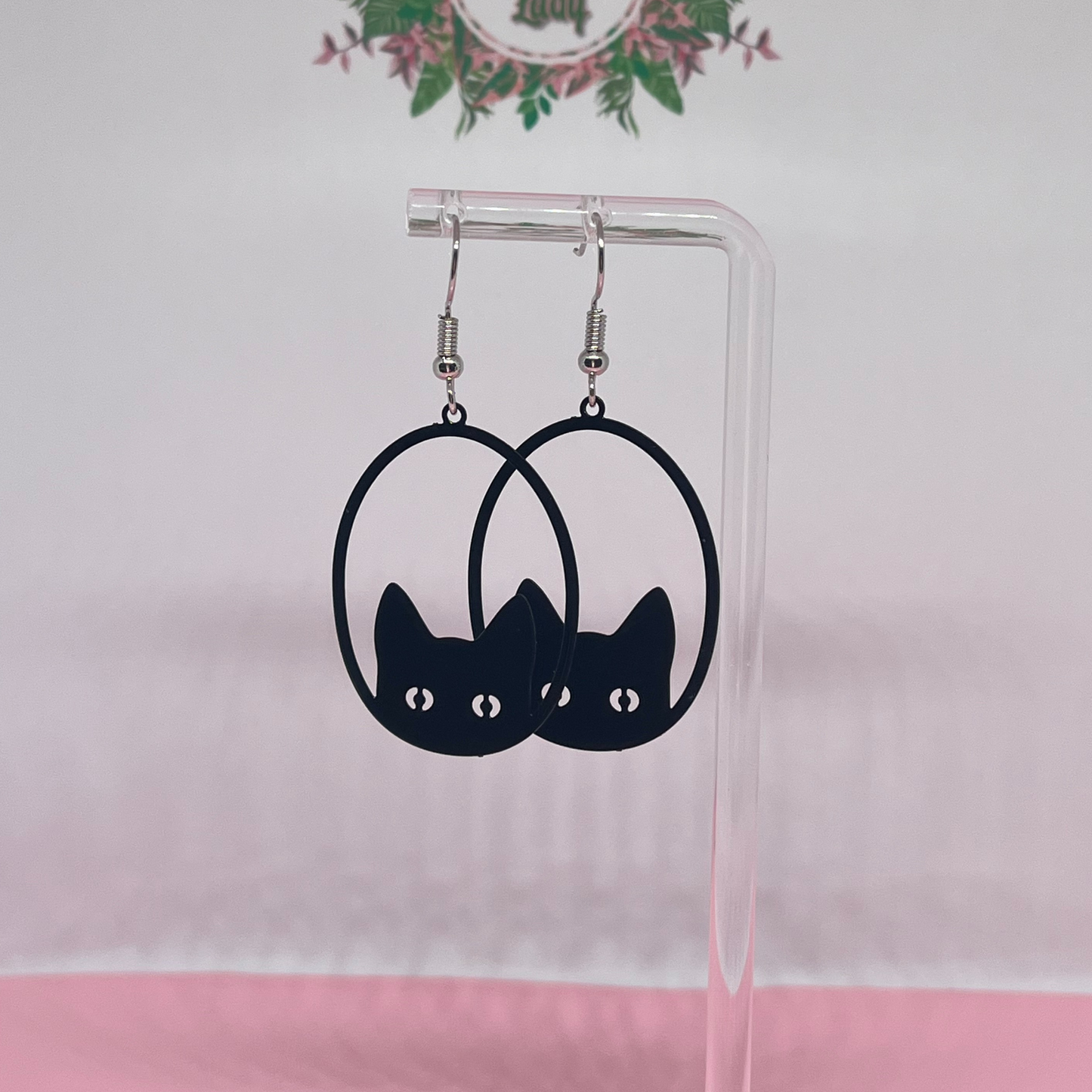 Black Cat Earrings