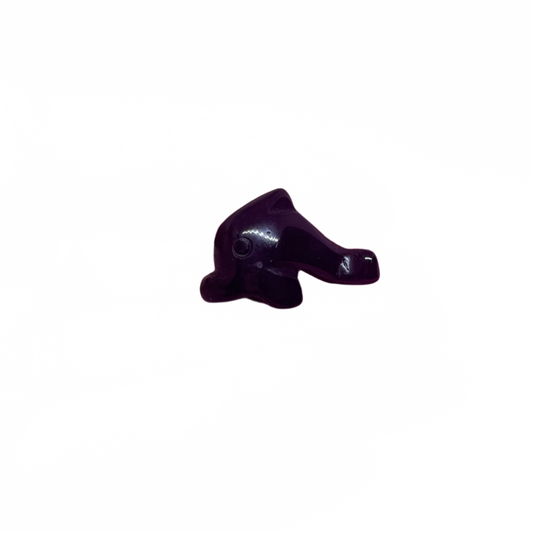 Obsidian Dolphin Carving