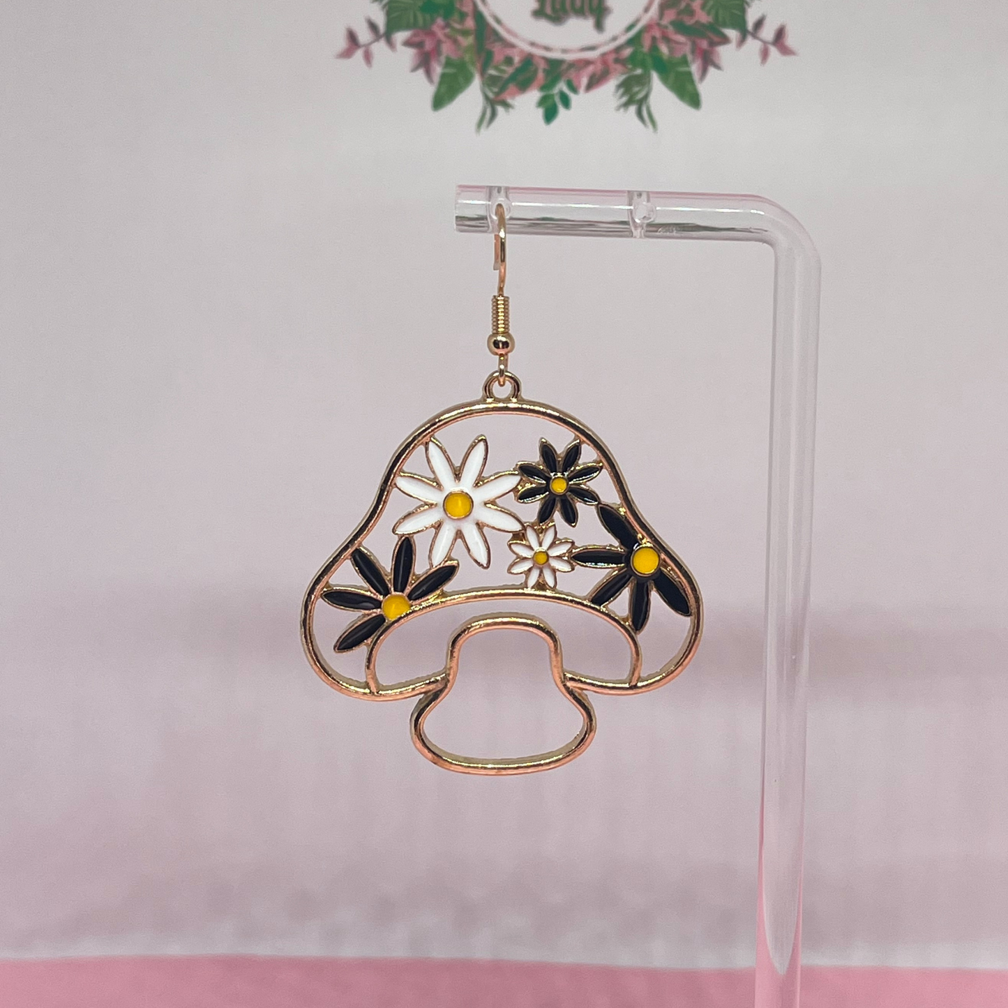 Flower Mushroom Earrings