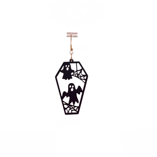 Ghost Coffin Earrings