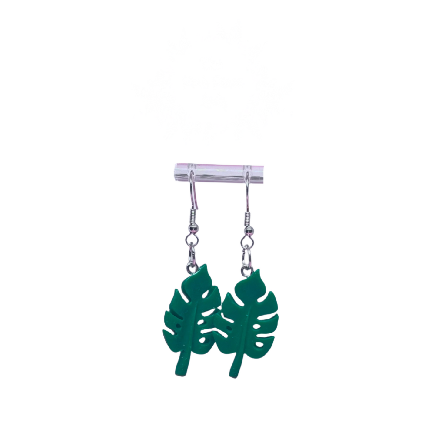 Green Leaf Earrings