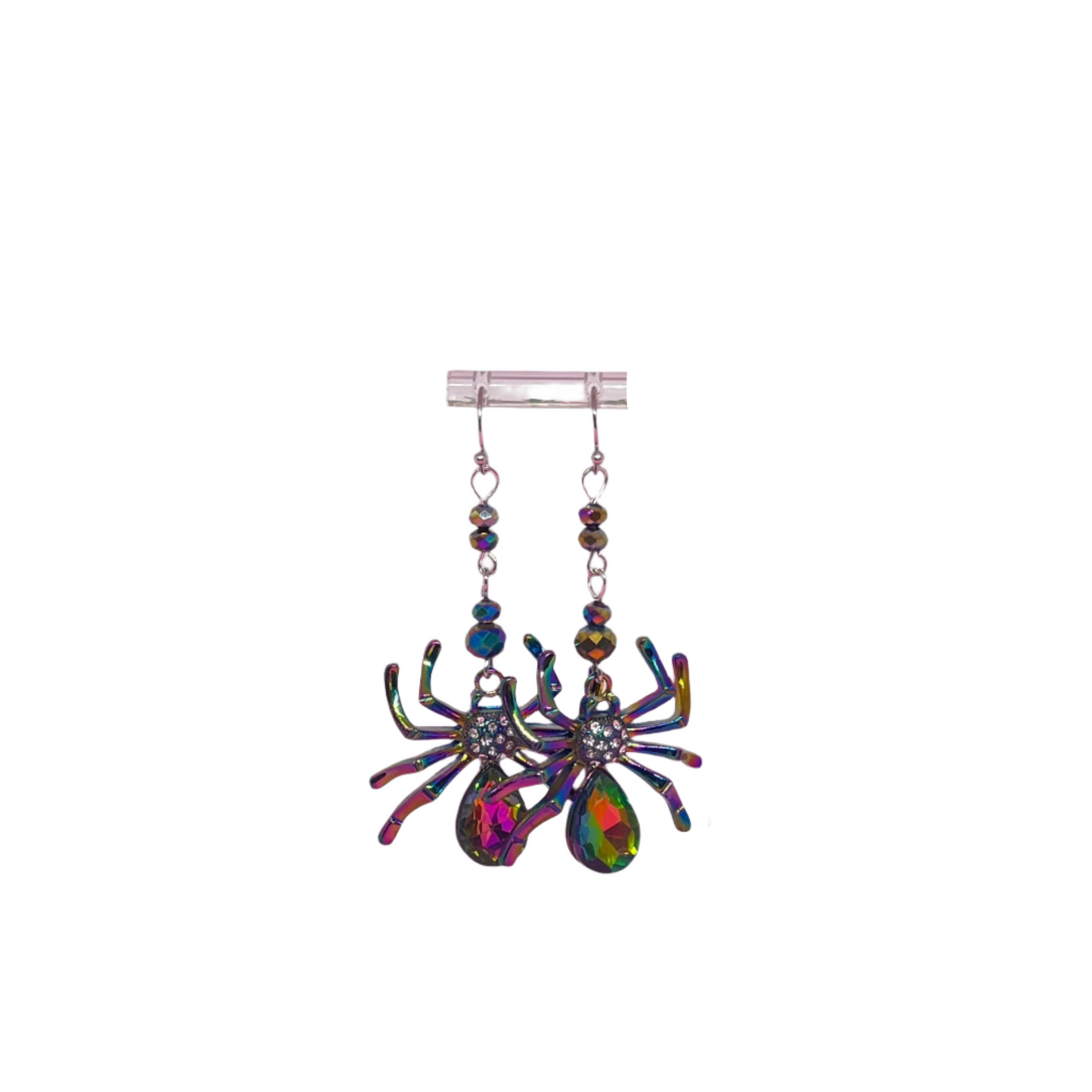 Jeweled Spider Earrings