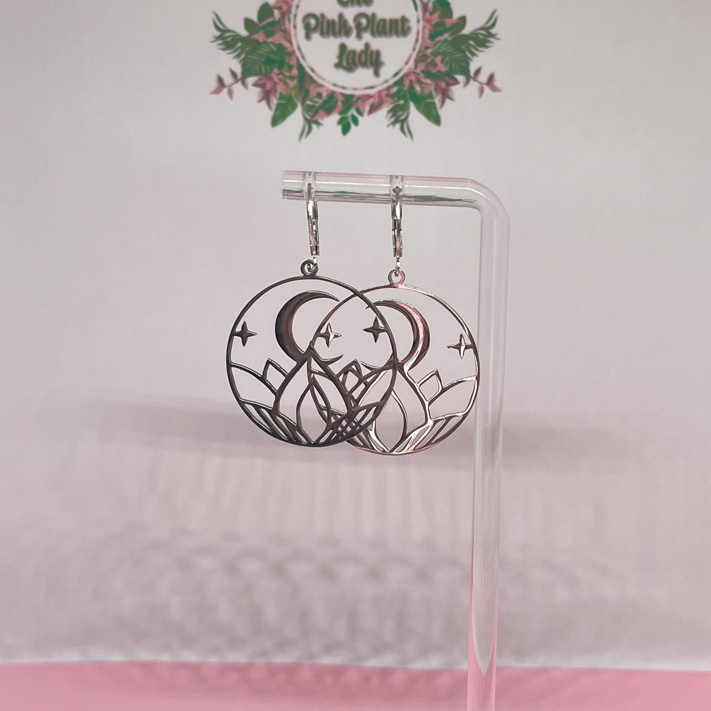 Lotus Moon Earrings