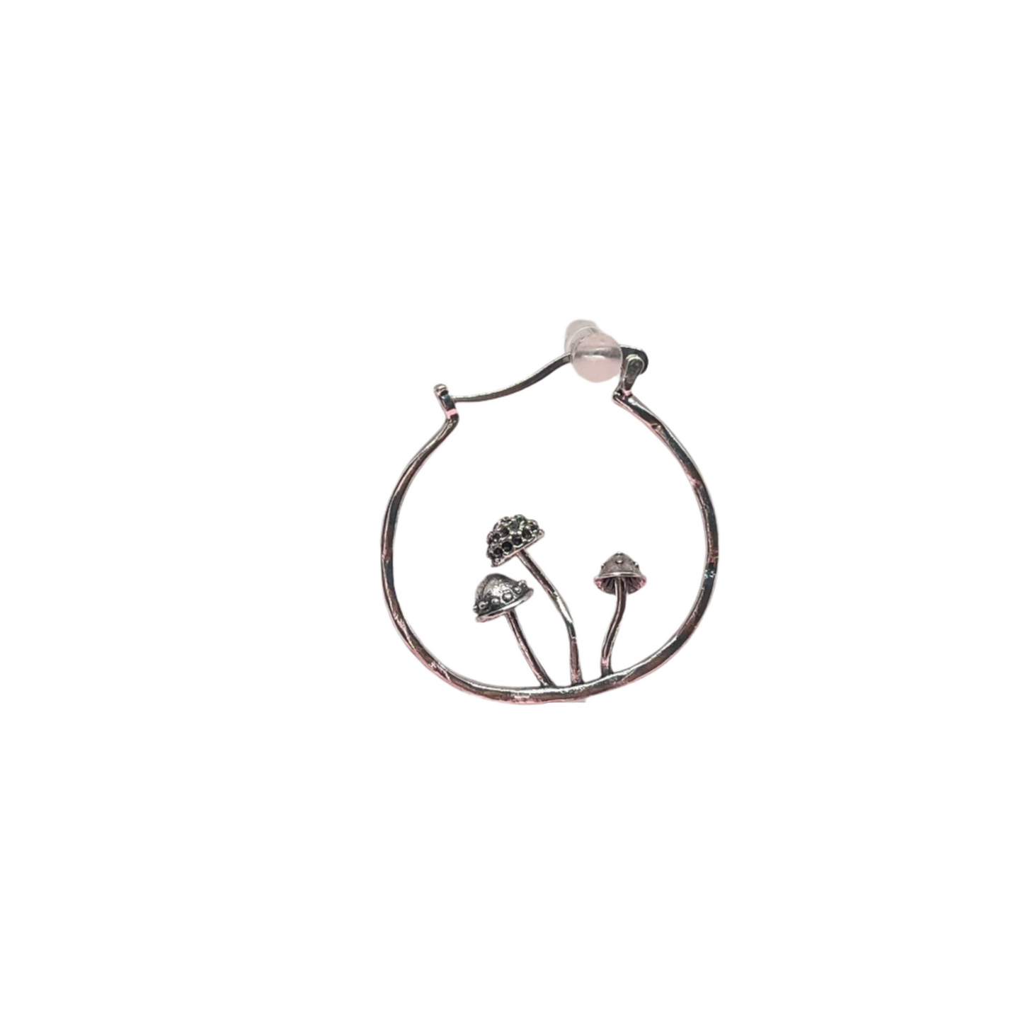 Mushroom Hoop Earrings