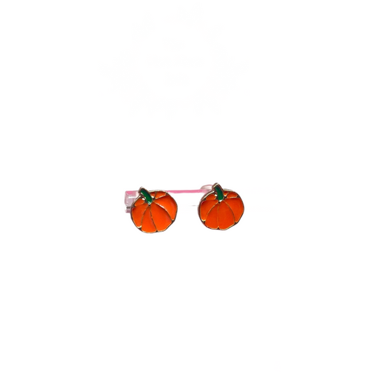 Pumpkin Stud Earrings