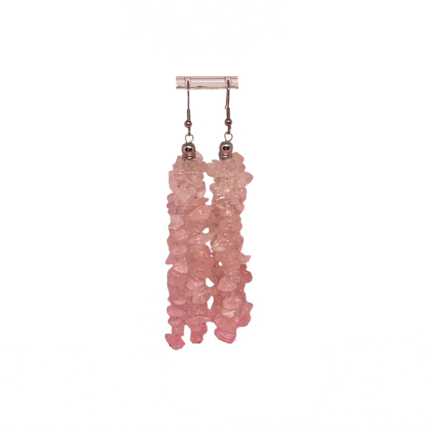 Rose Quartz Chip Earrings