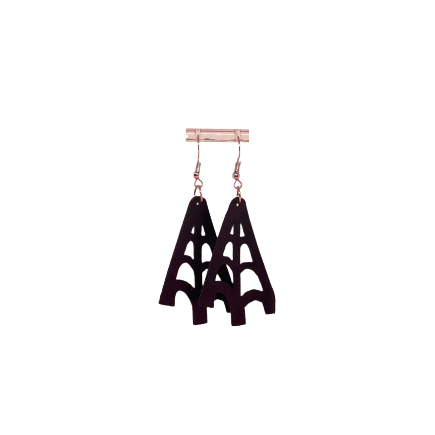 Faux Leather Earrings