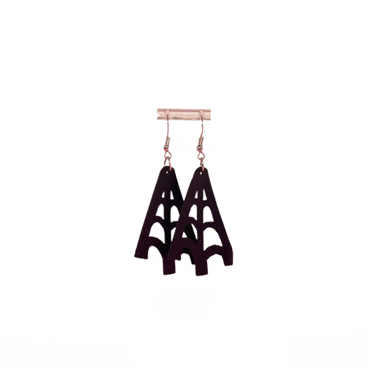 Faux Leather Earrings