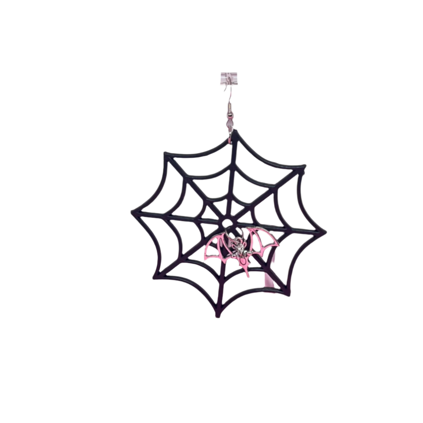 Large Spider Web Earrings