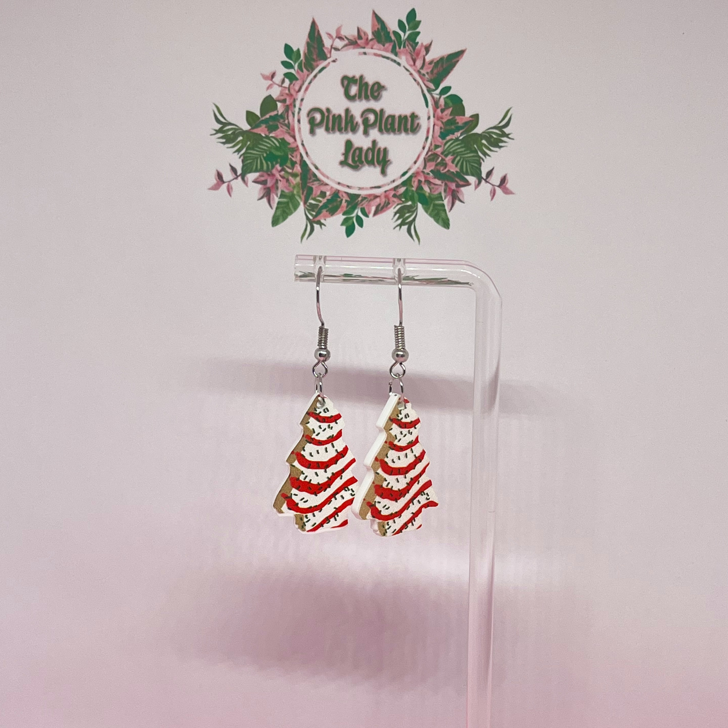 Christmas Tree Cake Earrings