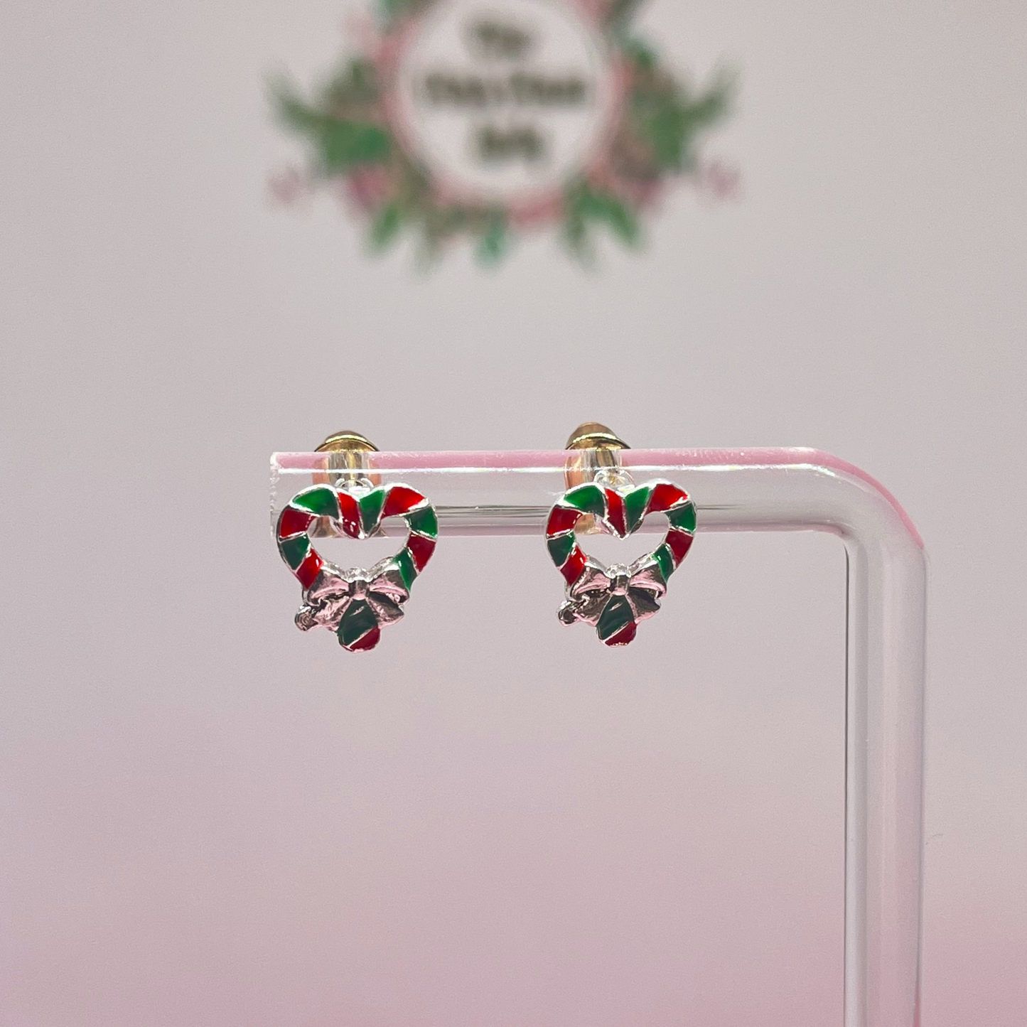 Christmas Wreath Stud Earrings