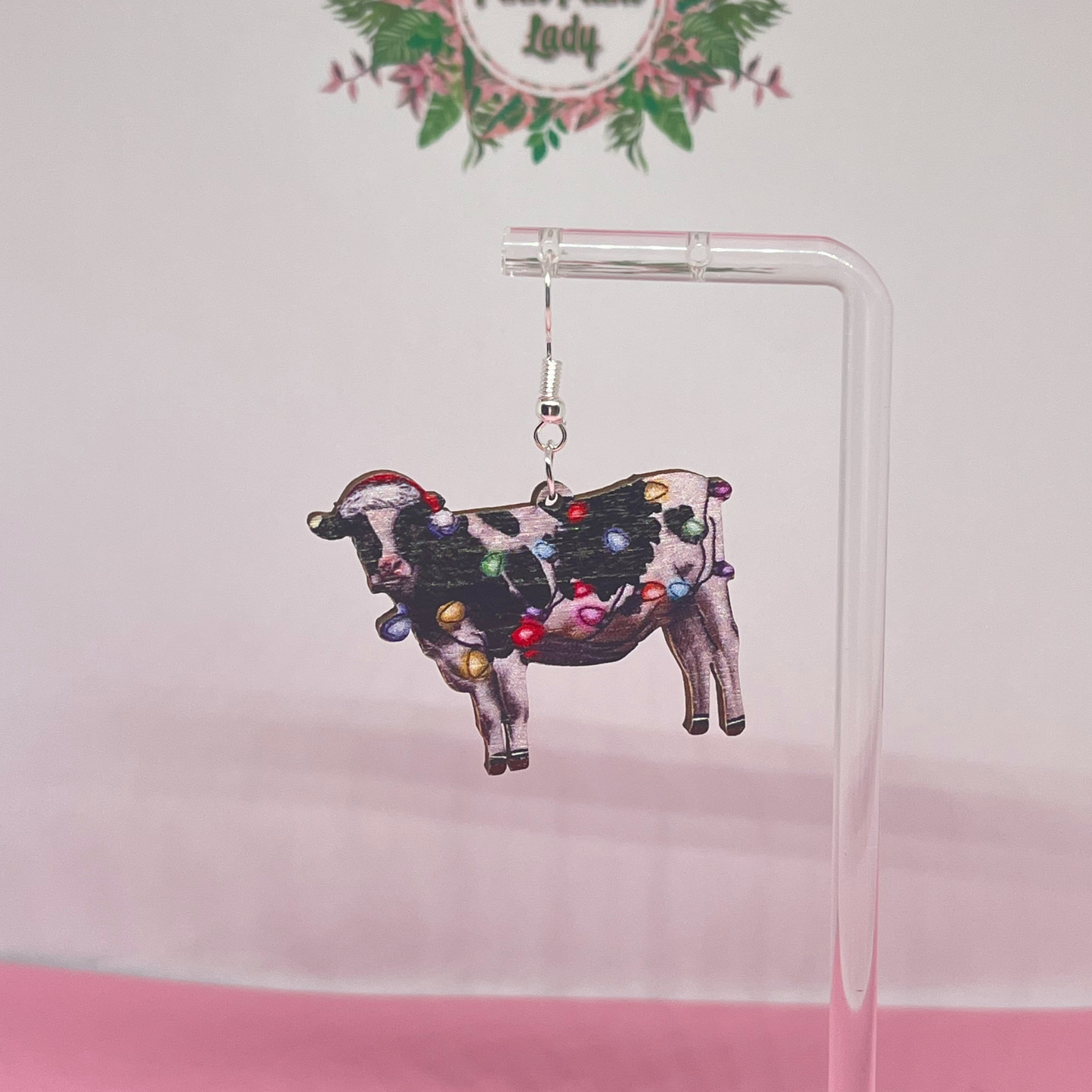 Festive Cow Earrings