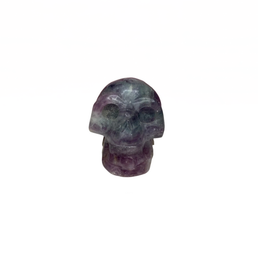 Rainbow Fluorite Skull