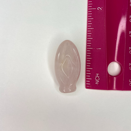 Rose Quartz Vagina Figurine