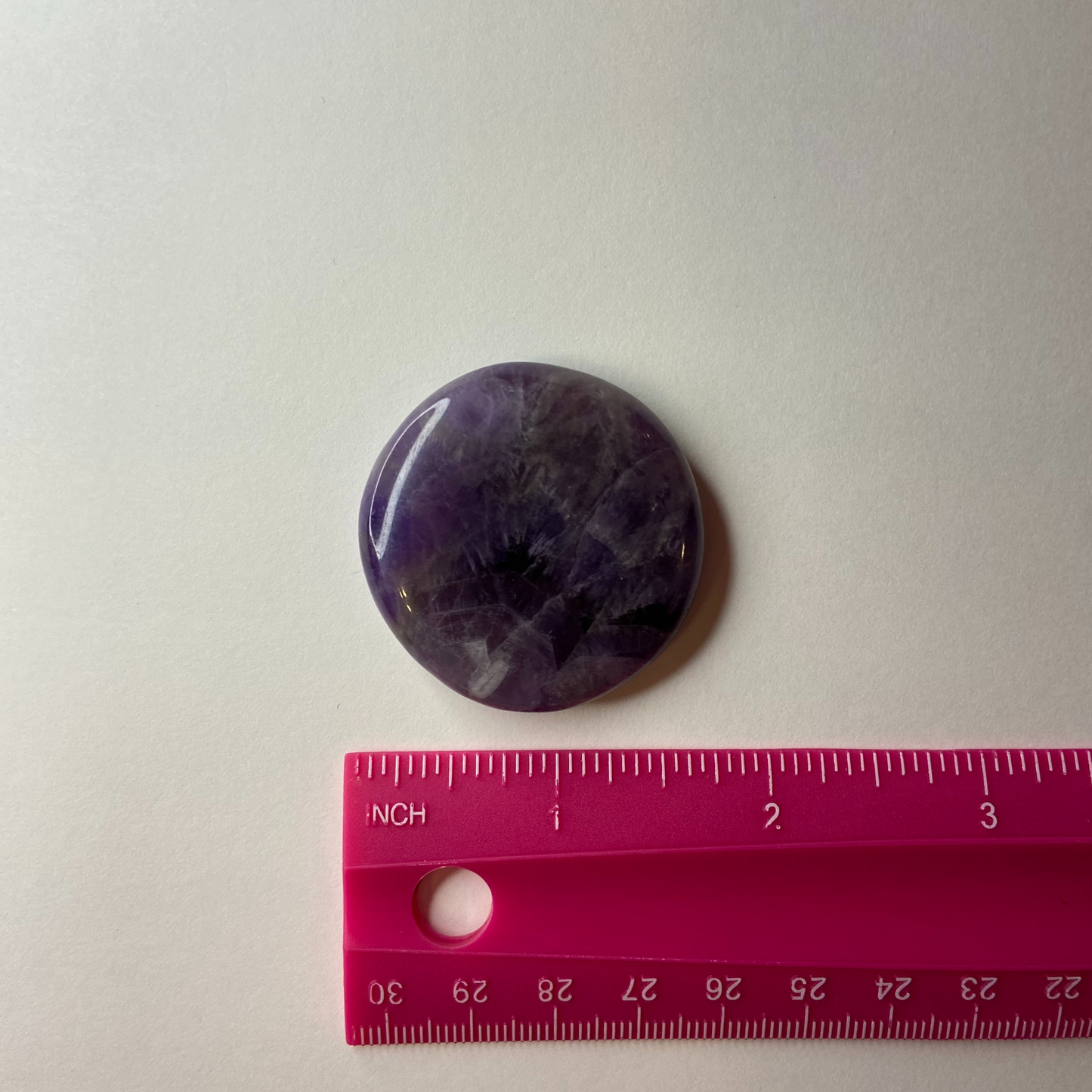 Amethyst Cookie Palm Stone