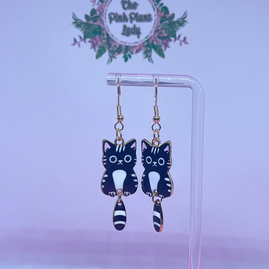 Cat Dangle Earrings