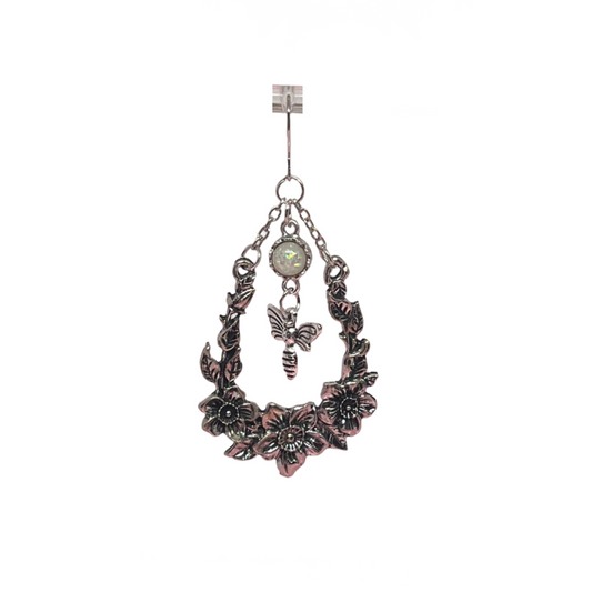 Bumble Bee Flower Earrings