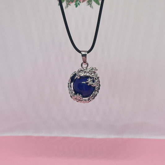 Lapis Lazuli Dragon Necklace