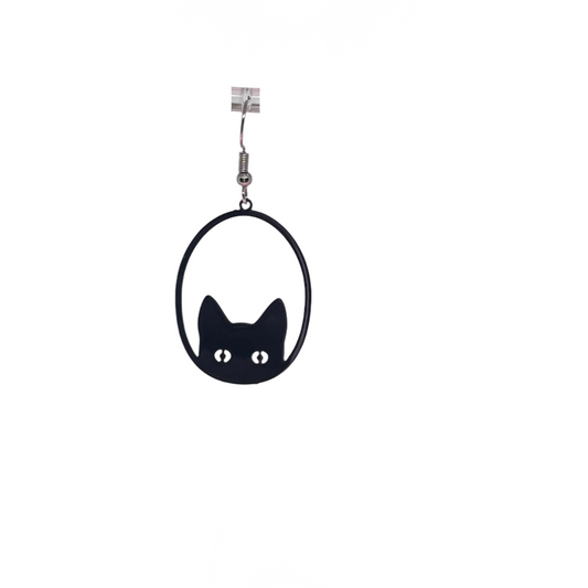 Black Cat Earrings