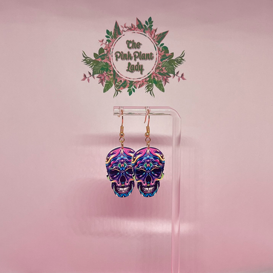 Colourful Skull Earrings