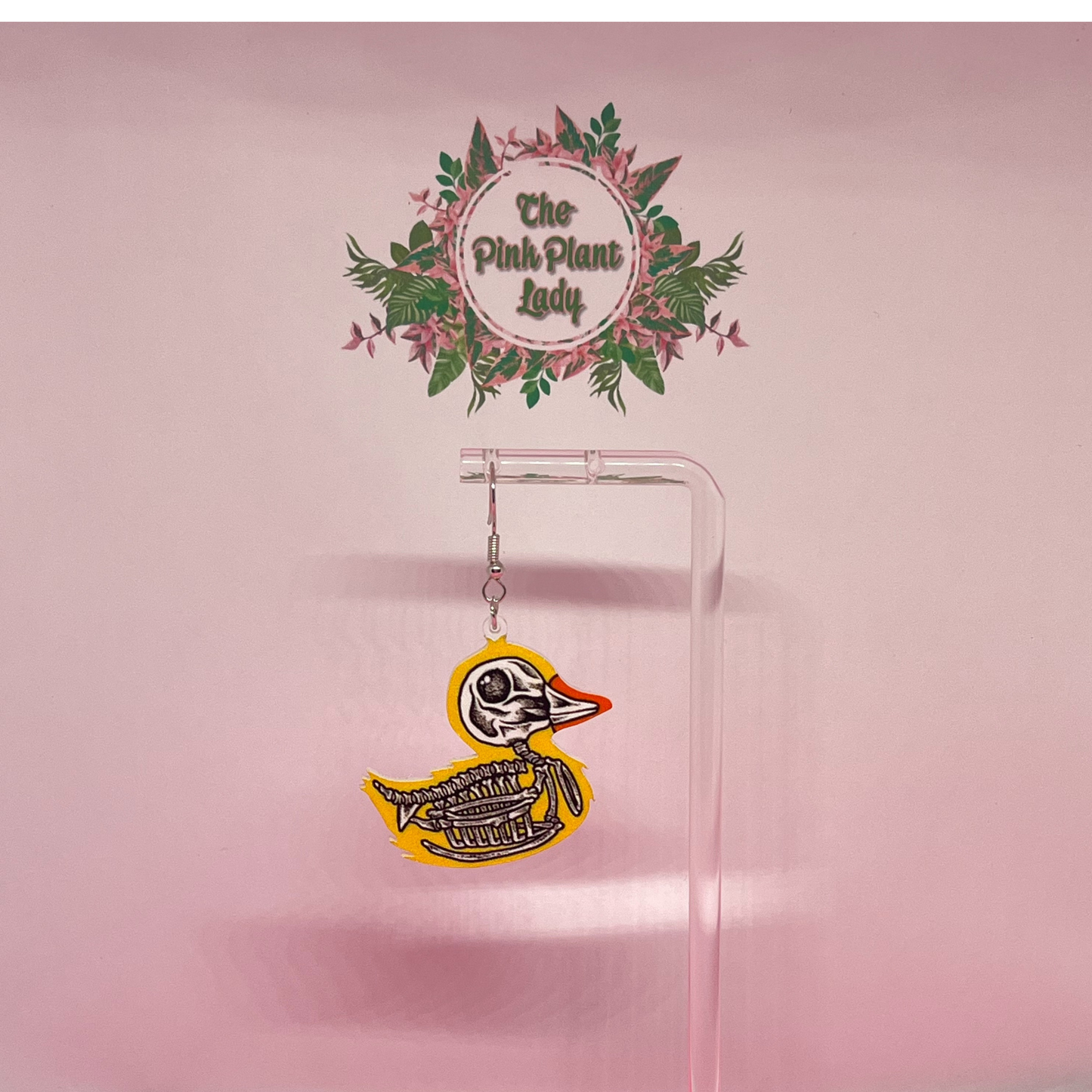 Skeleton Duck Earrings