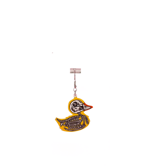 Skeleton Duck Earrings