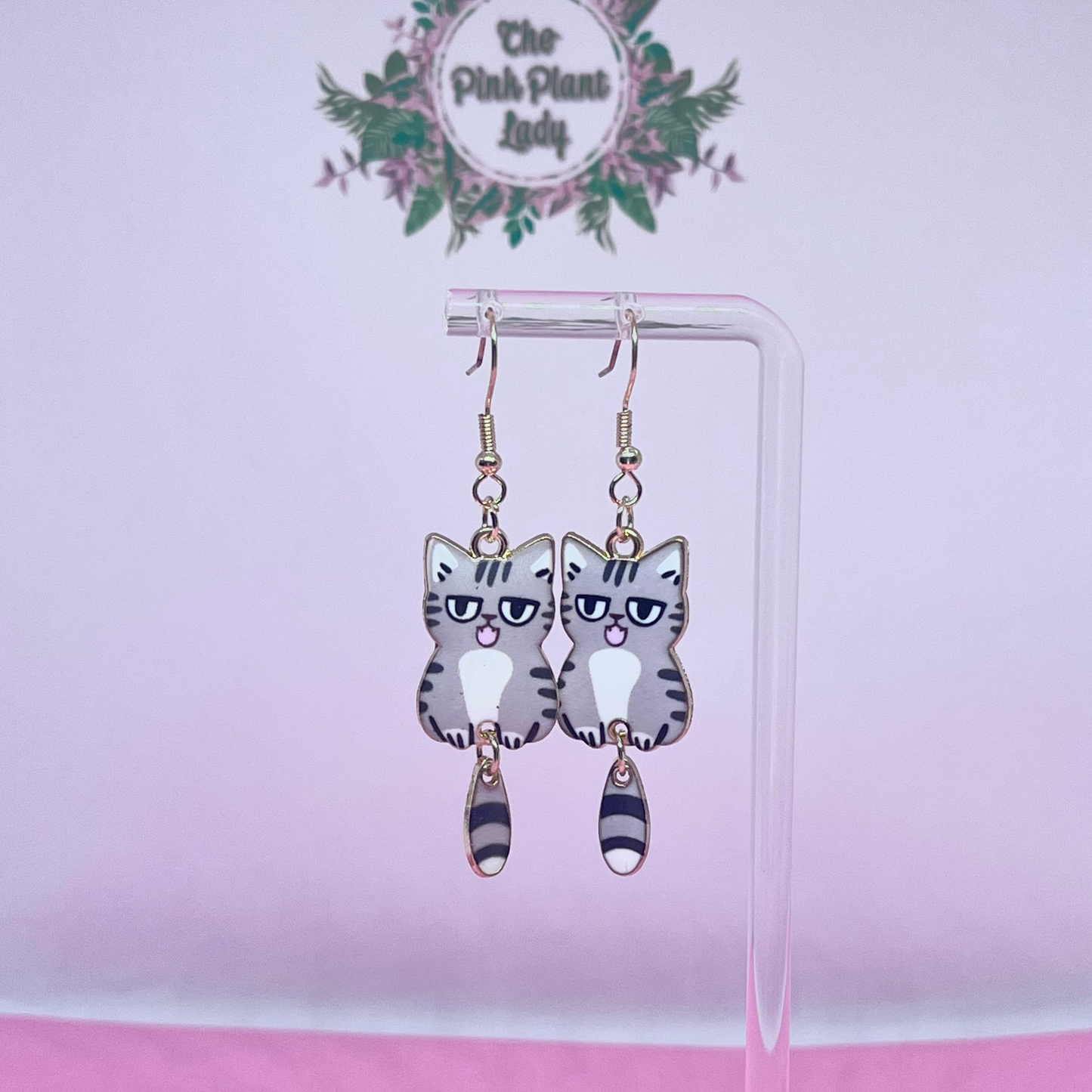 Cat Dangle Earrings